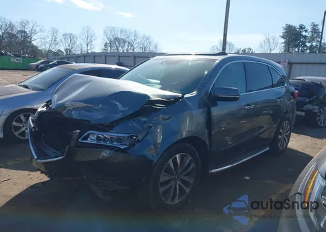 2014 Acura Mdx Technology Package z USA, uszkodzony, nr VIN 5FRYD3H4XEB017279